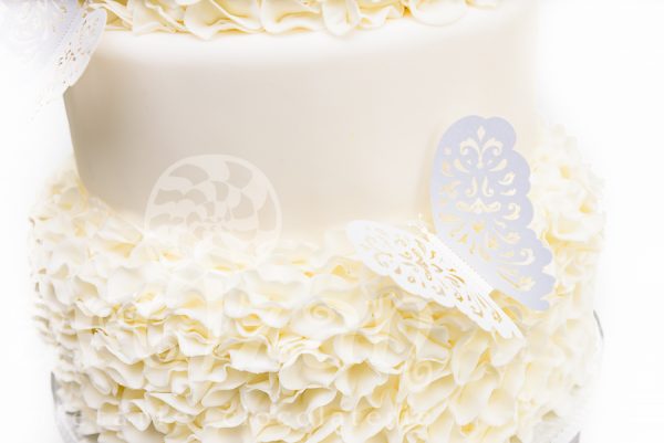 Tort de nunta "White Ruffle" - imagine 2