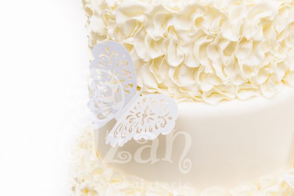 Tort de nunta "White Ruffle" - imagine 3