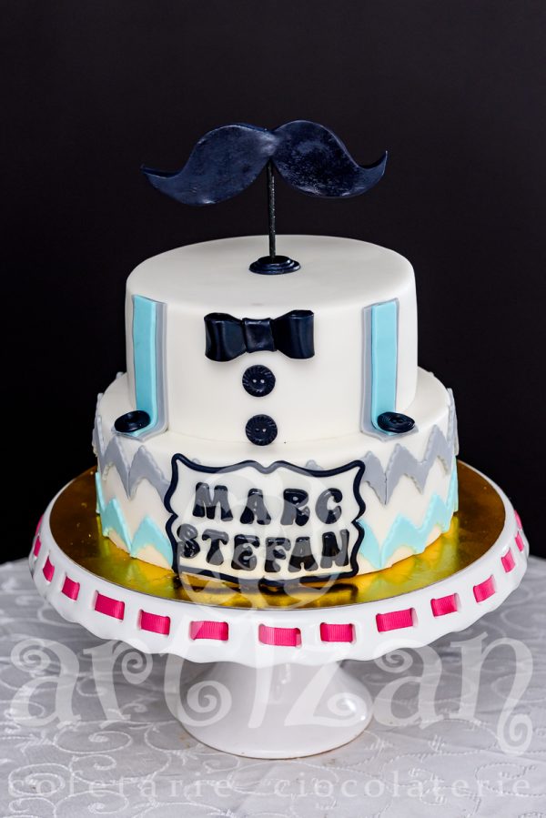 Tort de Botez "Moustache" - imagine 4