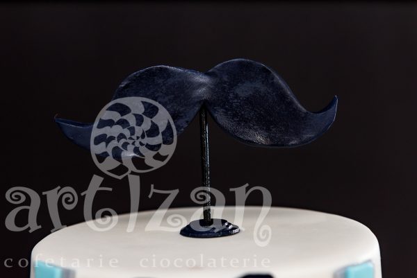 Tort de Botez "Moustache" - imagine 3