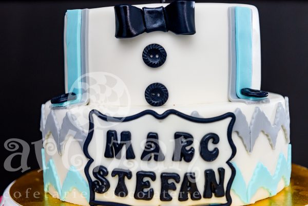 Tort de Botez "Moustache" - imagine 2