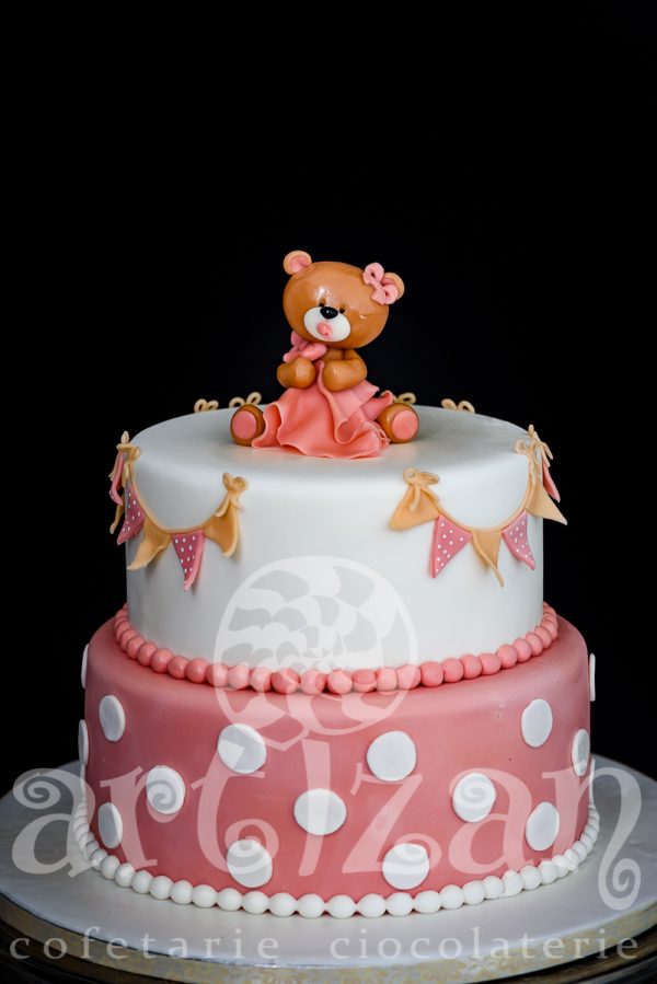 Tort de Botez "Teddy" - imagine 4
