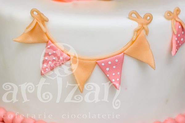 Tort de Botez "Teddy" - imagine 3