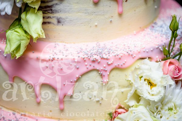 Tort de Nunta "Naked Glaze" - imagine 5