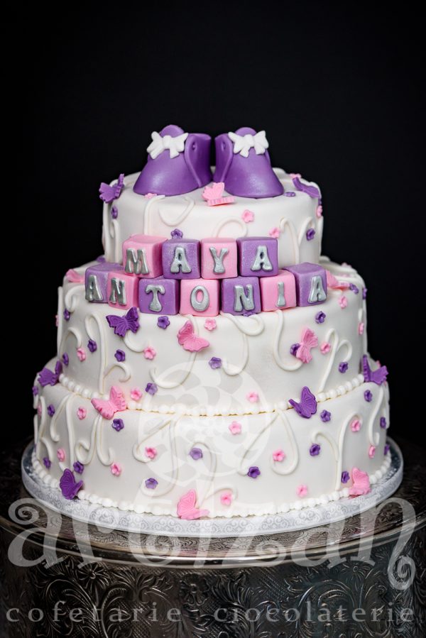Tort de Botez "Maya Antonia" - imagine 2