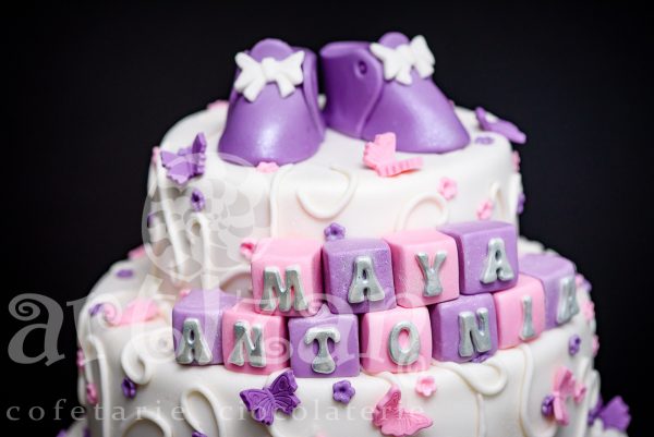 Tort de Botez "Maya Antonia" - imagine 3