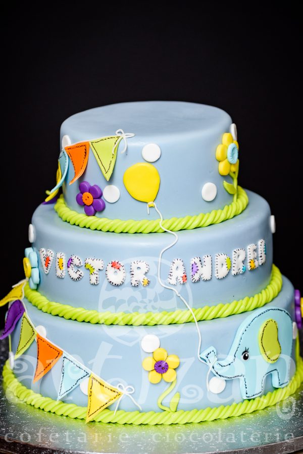 Tort de Botez "Victor Andrei" - imagine 2