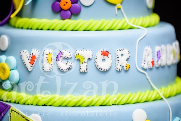 Tort de Botez "Victor Andrei" - imagine 3