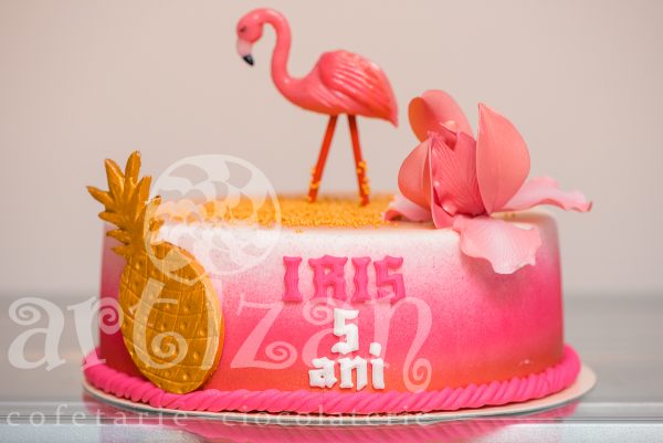 Tort Aniversar "Flamingo" - imagine 2