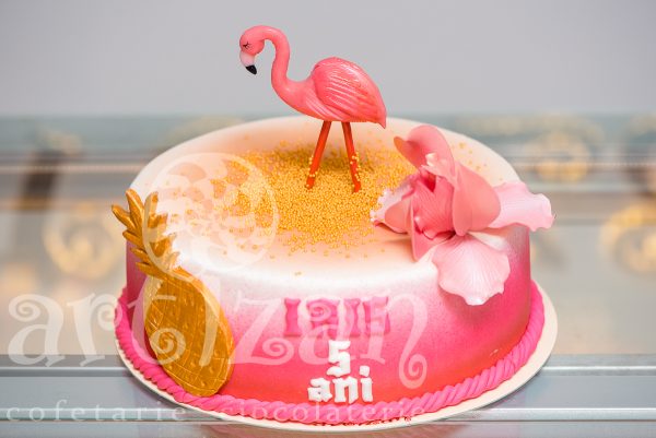 Tort Aniversar "Flamingo" - imagine 3