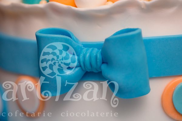 Tort de Botez "Alex David" - imagine 5
