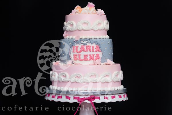 Tort de Botez "Ilaria Elena"