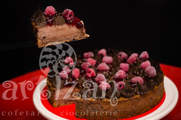 Cheesecake cu ciocolată și zmeură - imagine 5