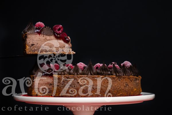Cheesecake cu ciocolată și zmeură - imagine 6