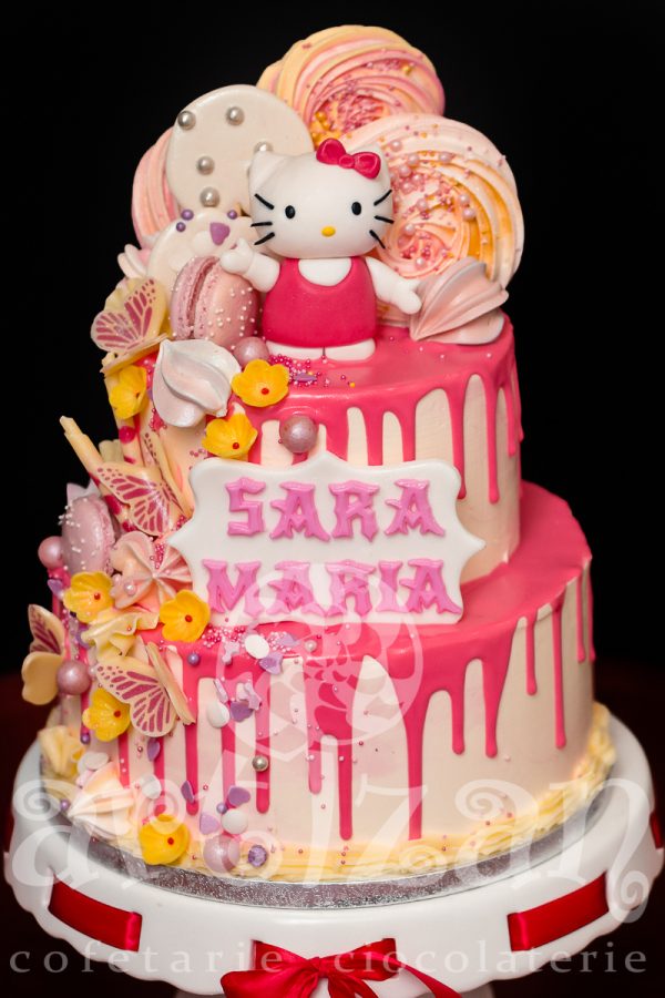 Tort de Botez "Hello Kitty" - imagine 2