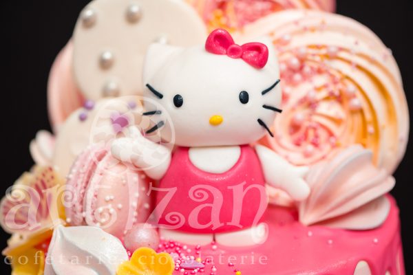 Tort de Botez "Hello Kitty" - imagine 3