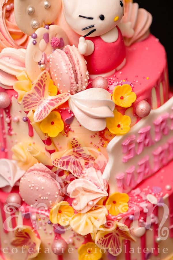 Tort de Botez "Hello Kitty" - imagine 4