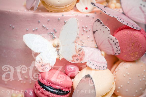 Tort de Botez "Fluturi" - imagine 3