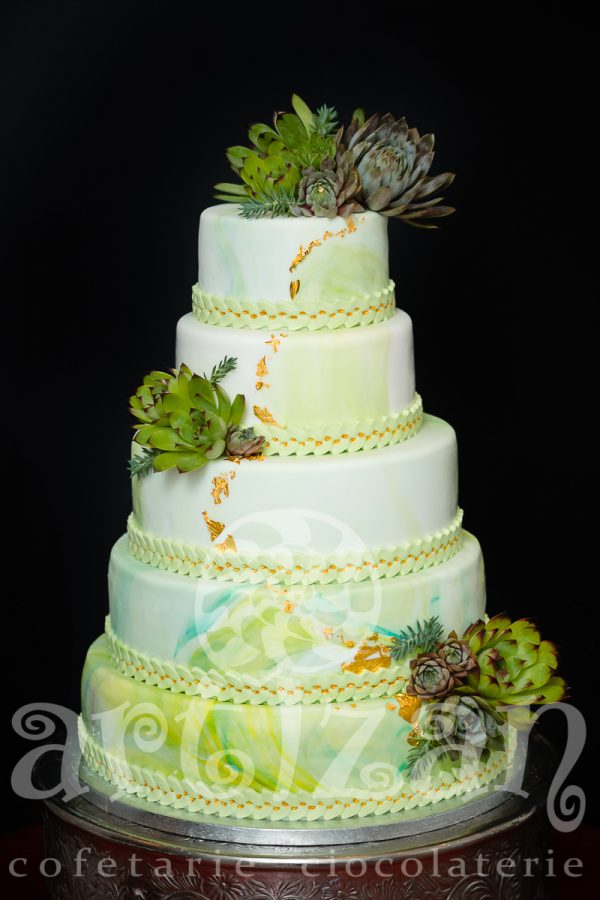 Tort de Nunta "Marble" - imagine 2