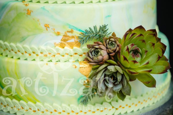 Tort de Nunta "Marble" - imagine 3