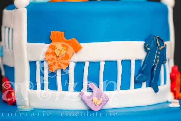 Tort de Botez "Baby Boss" - imagine 4