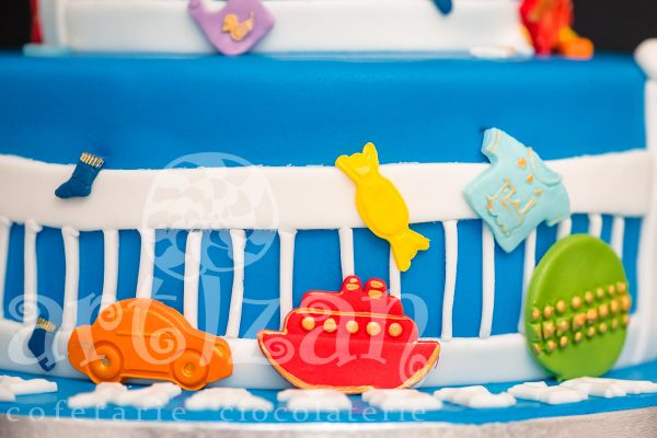 Tort de Botez "Baby Boss" - imagine 5