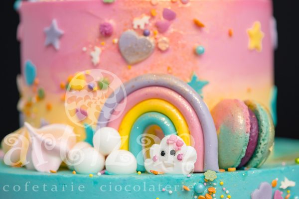 Tort Aniversar "Pepa's Unicorn" - imagine 4