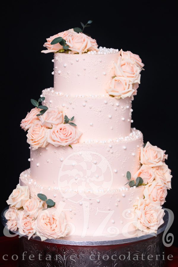 Tort de nunta "Pretty in Pink" - imagine 2