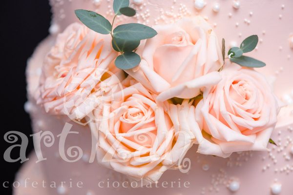 Tort de nunta "Pretty in Pink" - imagine 4
